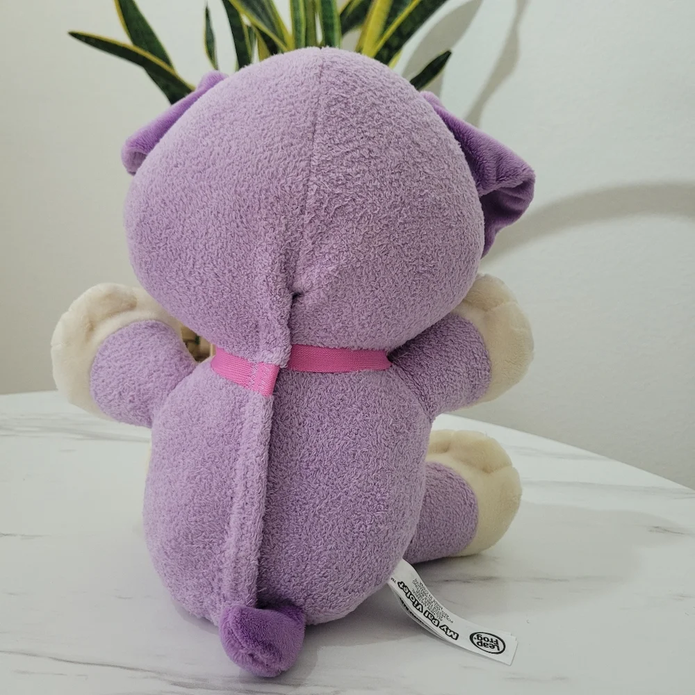 Purple and Cream Stuffed Animal Toy